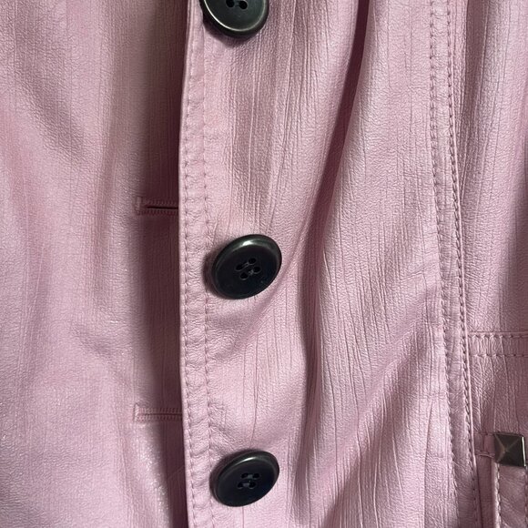 Pink Faux Leather Jacket - Picture 4 of 7